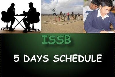 ISSB 5 Days Schedule